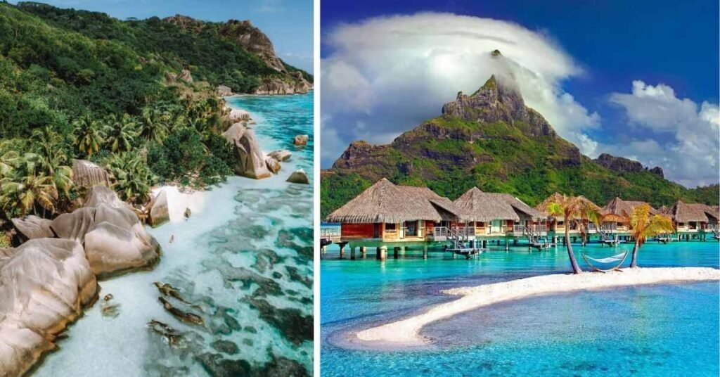 Dream beach destinations and tropical islands with beautiful beaches and crystal-clear waters