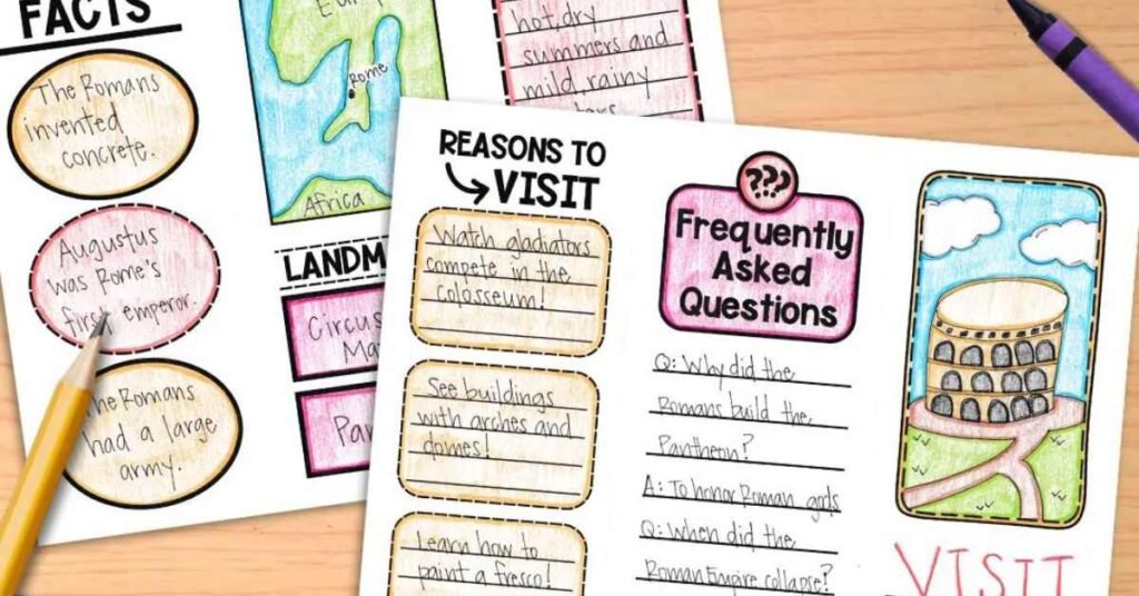 Travel Brochure Examples for Students and School Projects