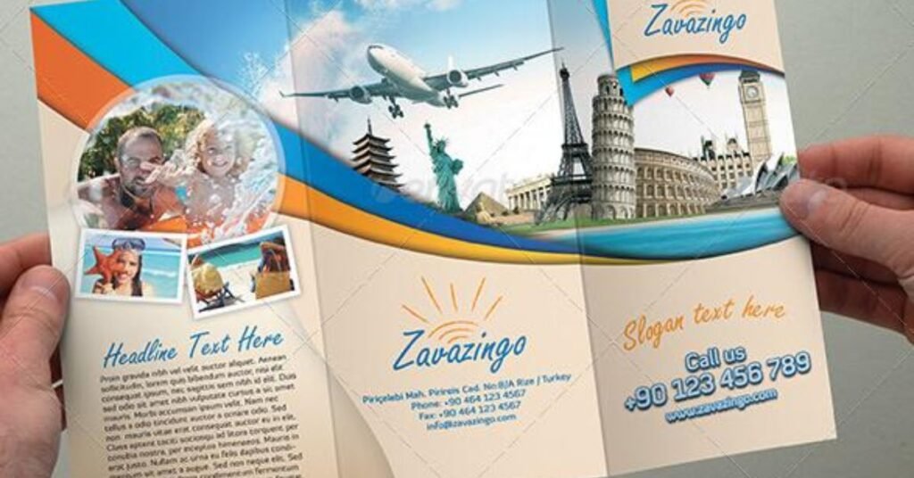 Tri Fold Travel Brochure Examples and Layout Ideas
